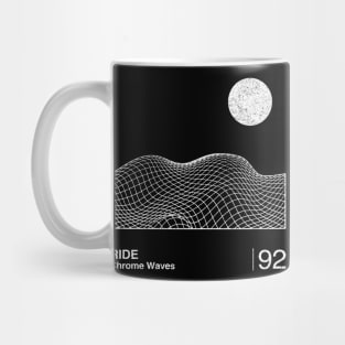 Chrome Waves / Minimalist Graphic Artwork Design Mug